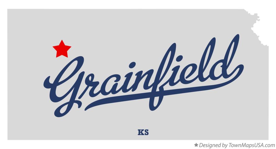Map of Grainfield Kansas KS