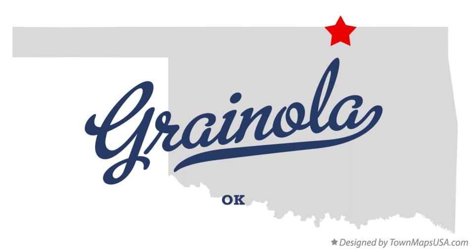 Map of Grainola Oklahoma OK