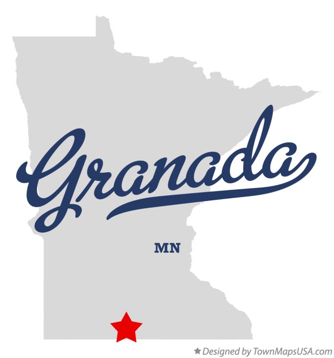 Map of Granada Minnesota MN