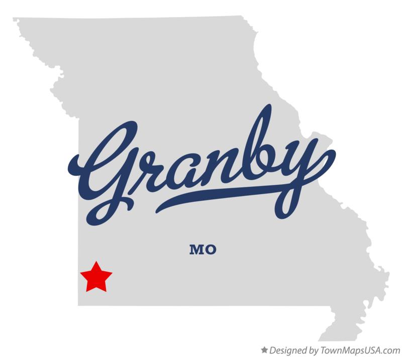 Map of Granby Missouri MO