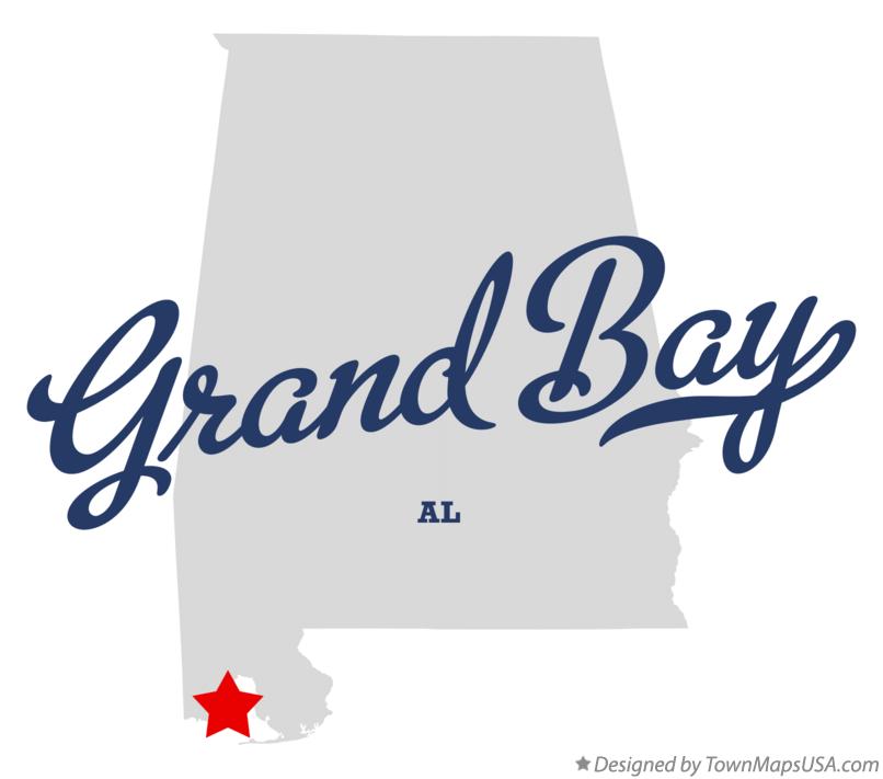 Map of Grand Bay Alabama AL