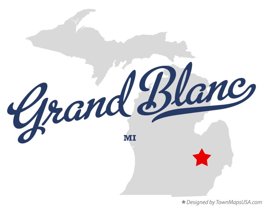 Map of Grand Blanc Michigan MI