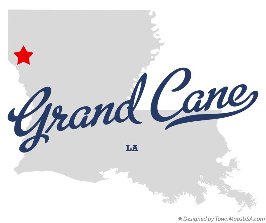 Map of Grand Cane Louisiana LA