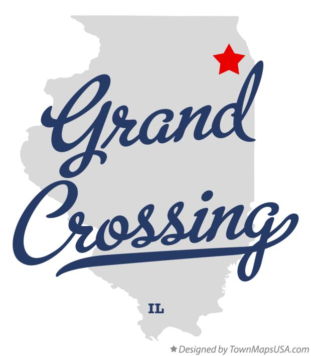 Map of Grand Crossing Illinois IL