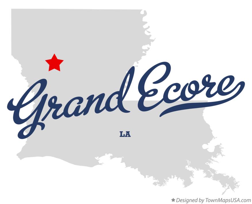 Map of Grand Ecore Louisiana LA