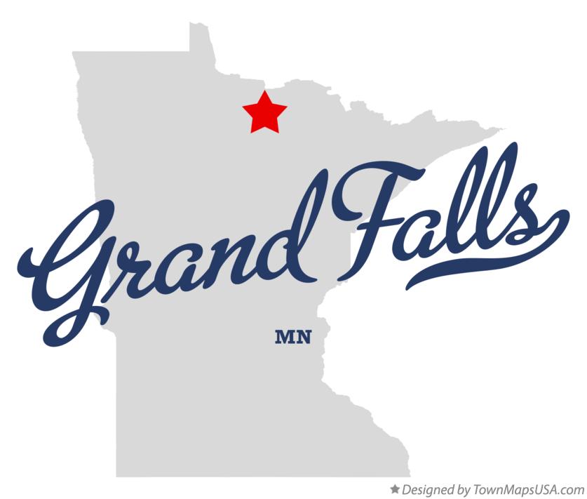Map of Grand Falls Minnesota MN