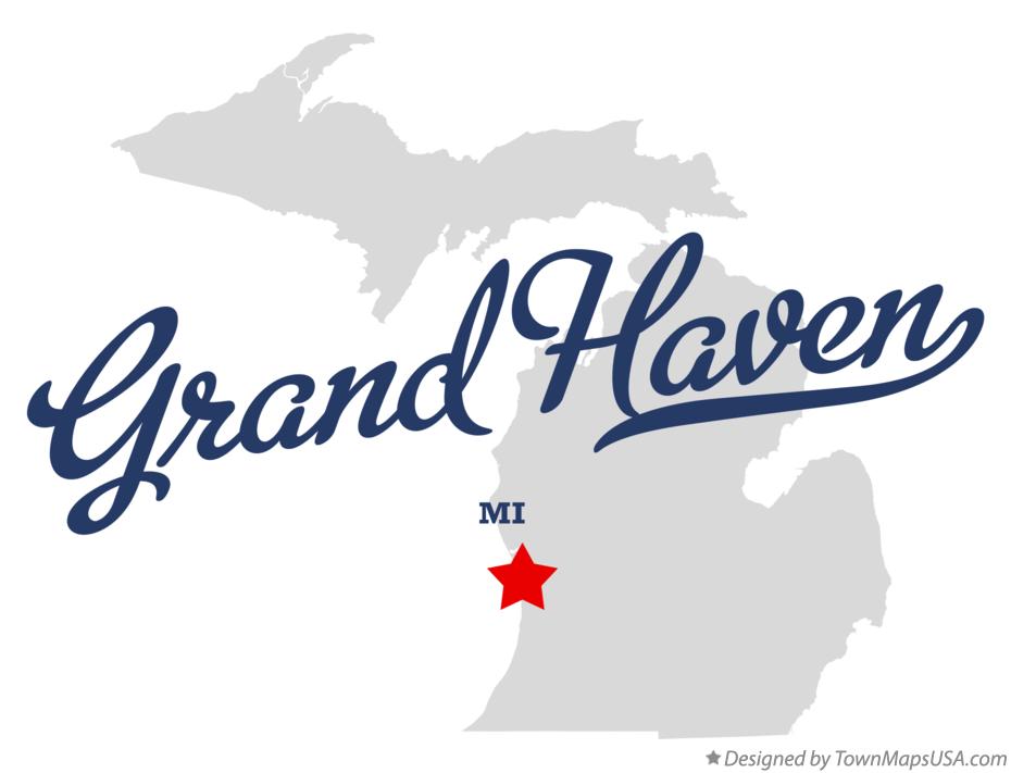 Map Of Grand Haven Mi Michigan