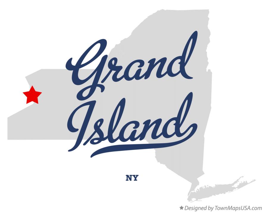 Map of Grand Island New York NY