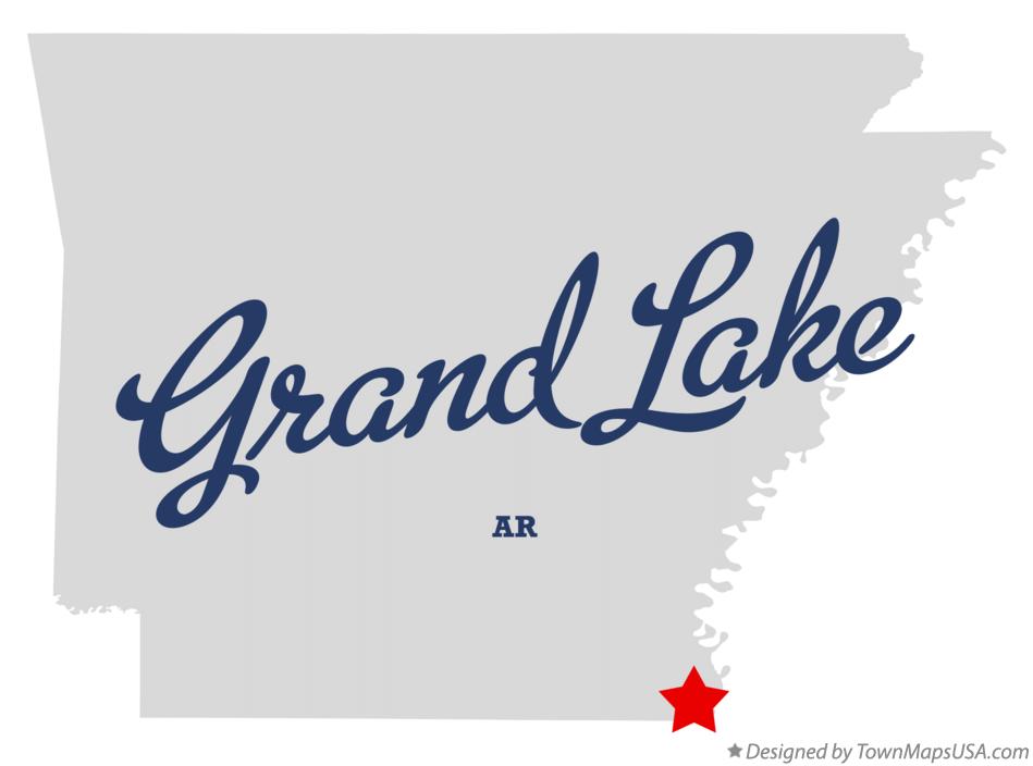 Map of Grand Lake Arkansas AR