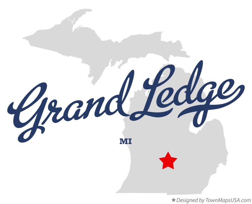 Map of Grand Ledge Michigan MI