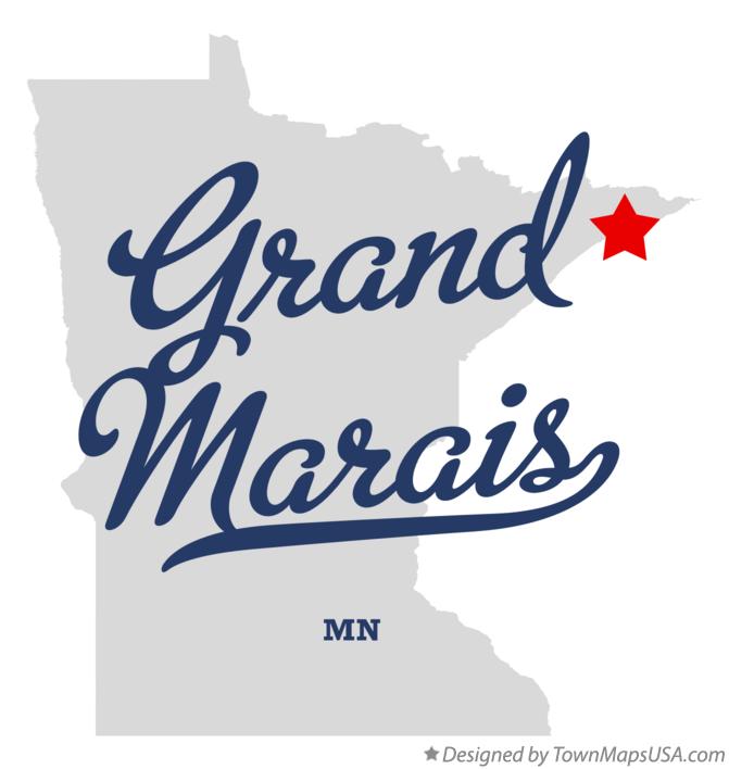 Map of Grand Marais Minnesota MN