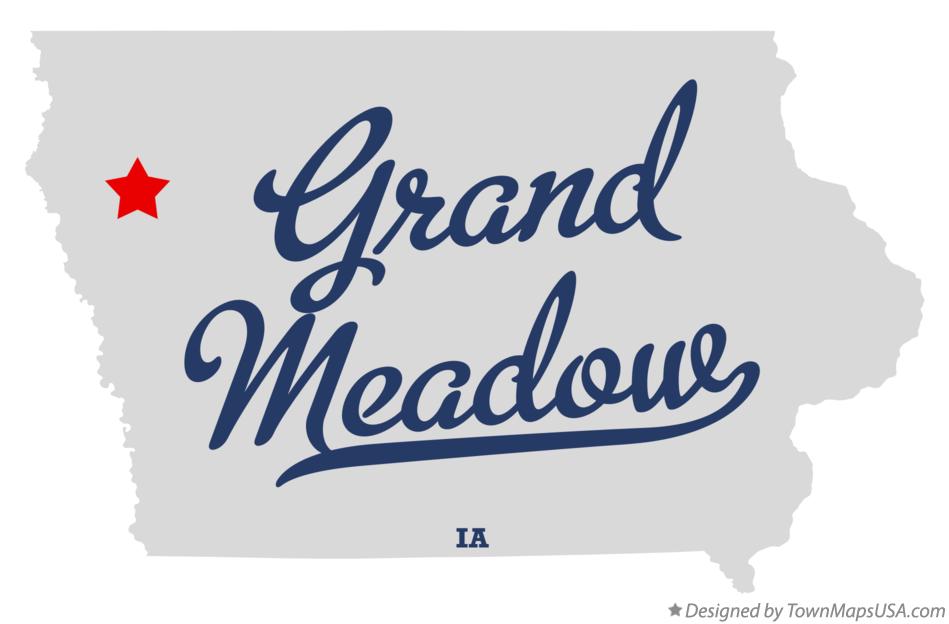 Map of Grand Meadow Iowa IA