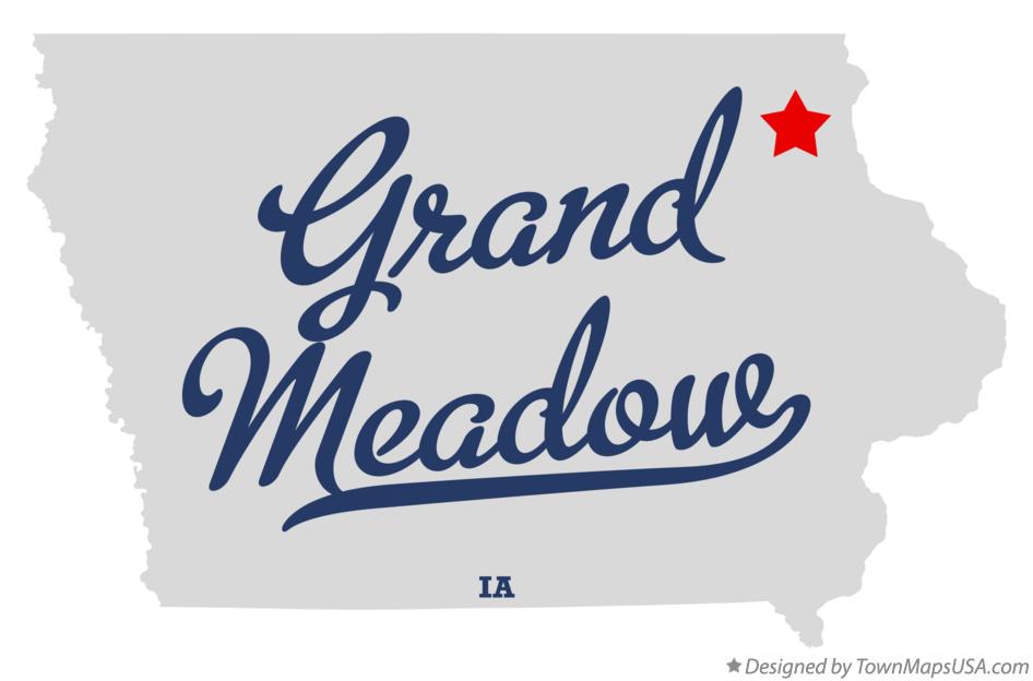 Map of Grand Meadow Iowa IA