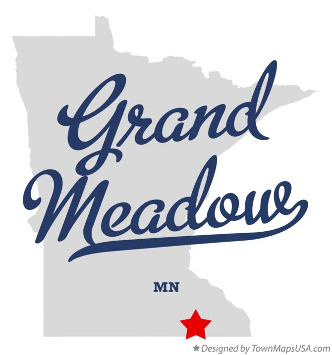Map of Grand Meadow Minnesota MN