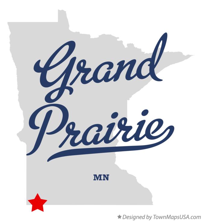 Map of Grand Prairie Minnesota MN