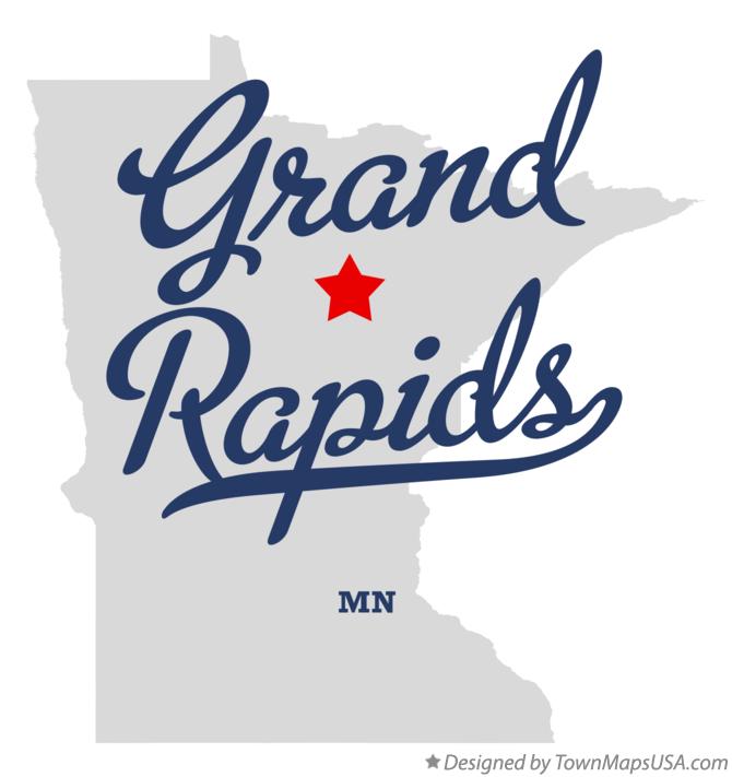 Map of Grand Rapids Minnesota MN