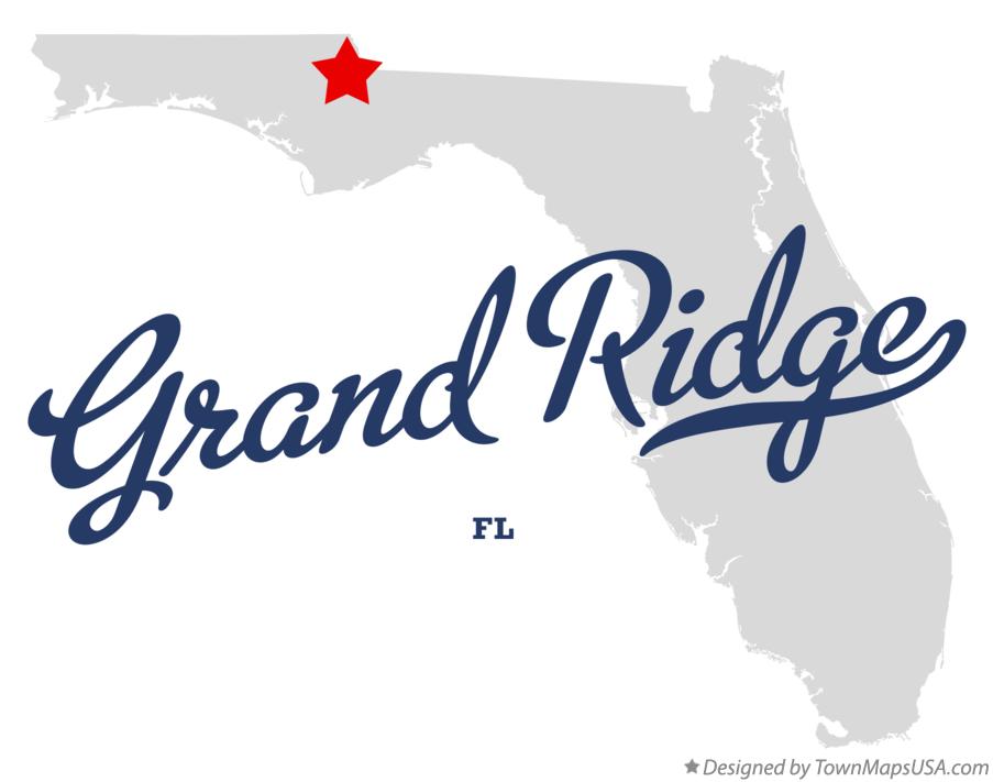 Map of Grand Ridge Florida FL