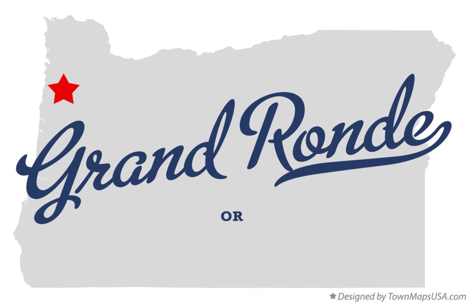 Map of Grand Ronde Oregon OR