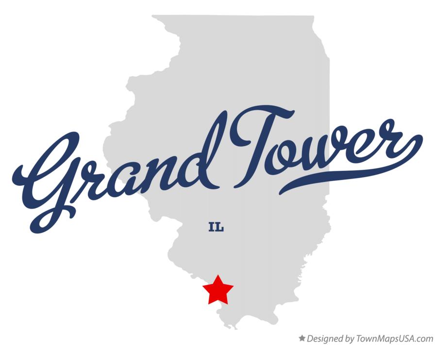 Map of Grand Tower Illinois IL