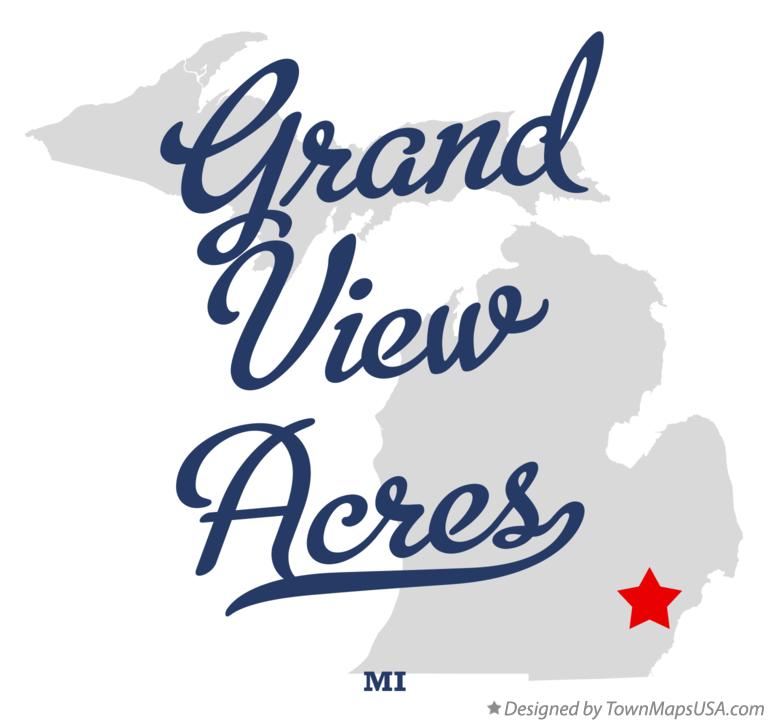Map of Grand View Acres Michigan MI