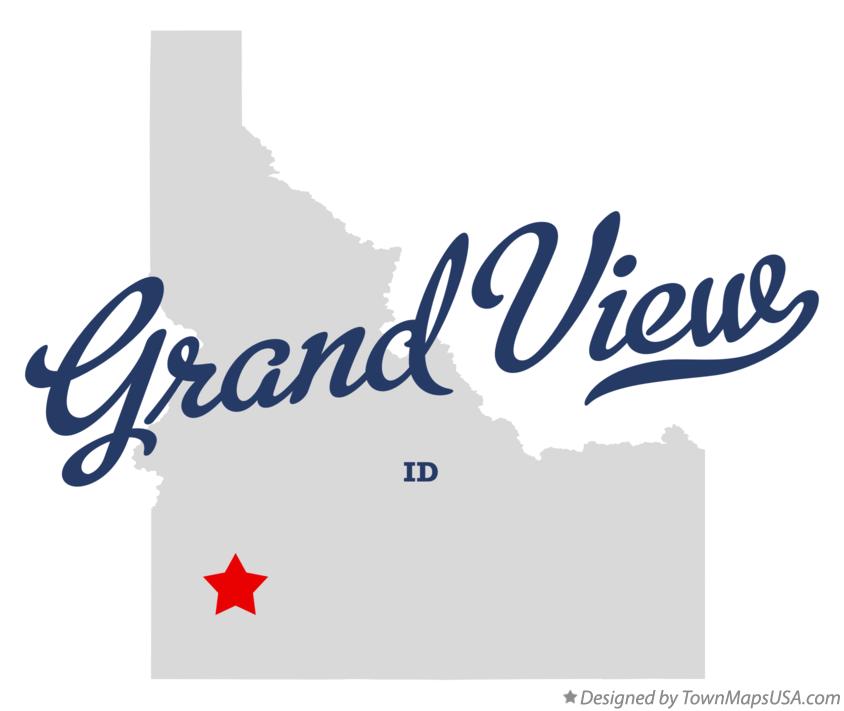 Map of Grand View Idaho ID