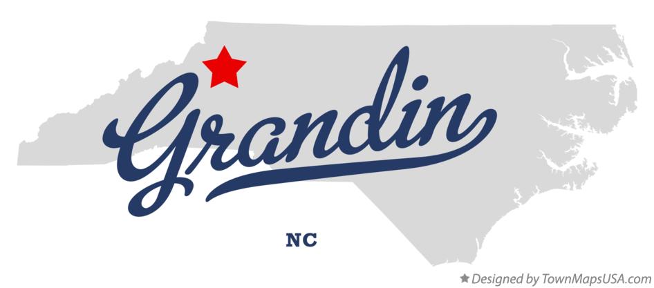 Map of Grandin North Carolina NC