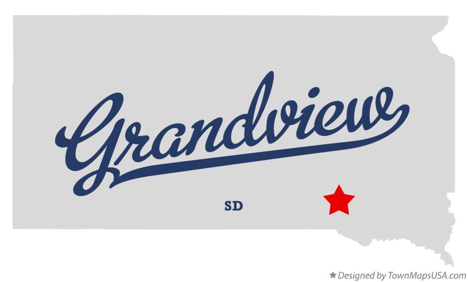 Map of Grandview South Dakota SD