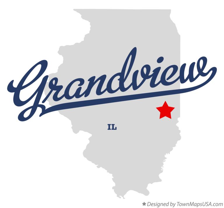 Map of Grandview Illinois IL