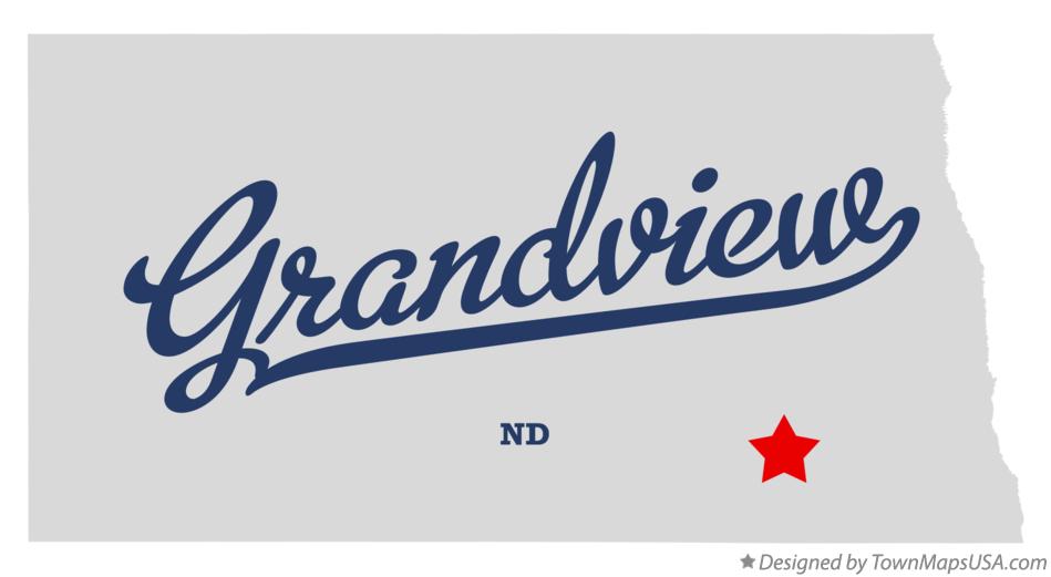Map of Grandview North Dakota ND