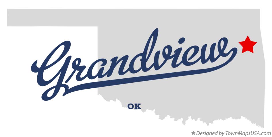 Map of Grandview Oklahoma OK