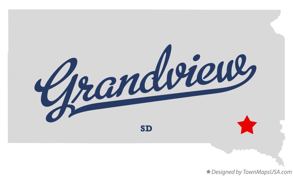 Map of Grandview South Dakota SD