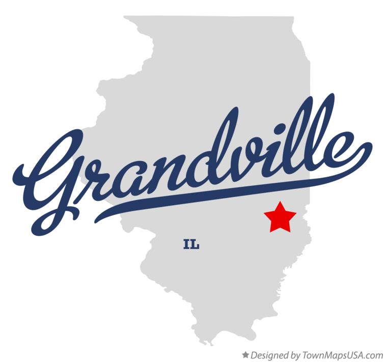 Map of Grandville Illinois IL