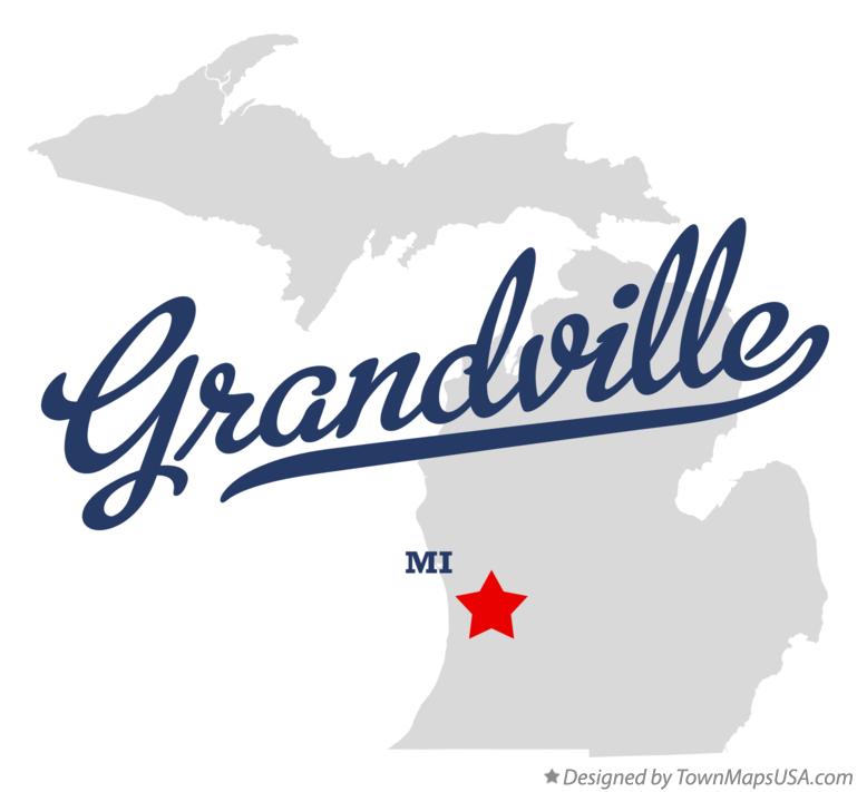 Map of Grandville Michigan MI