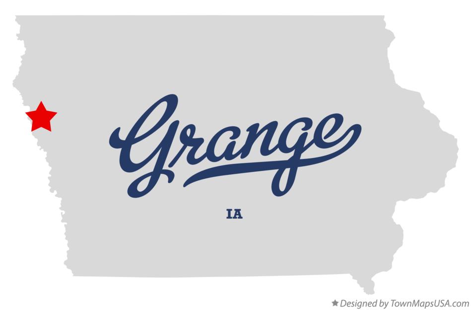 Map of Grange Iowa IA