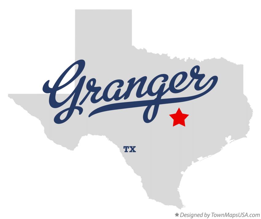 Map of Granger Texas TX