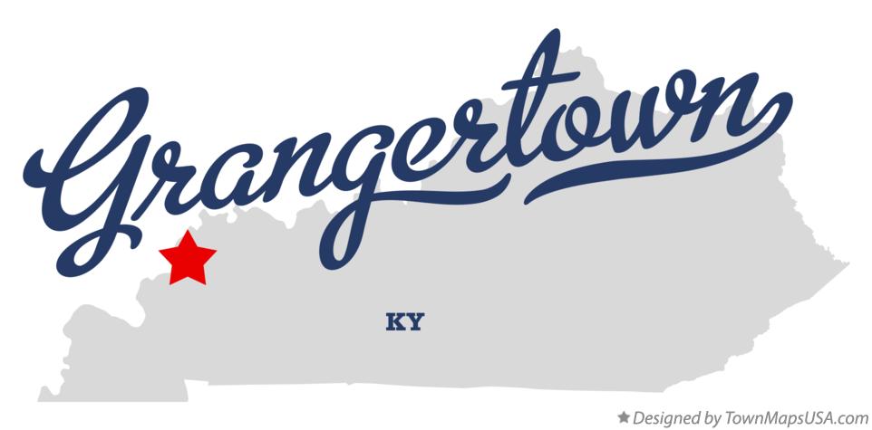 Map of Grangertown Kentucky KY