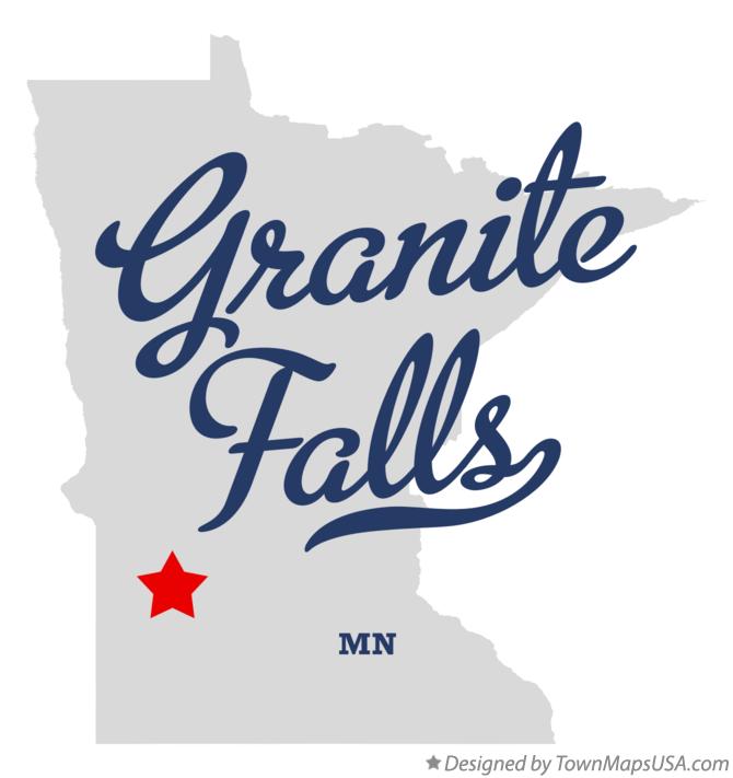 Map of Granite Falls Minnesota MN