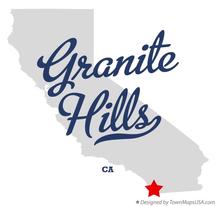 Map of Granite Hills California CA