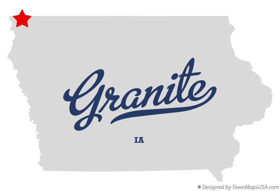 Map of Granite Iowa IA