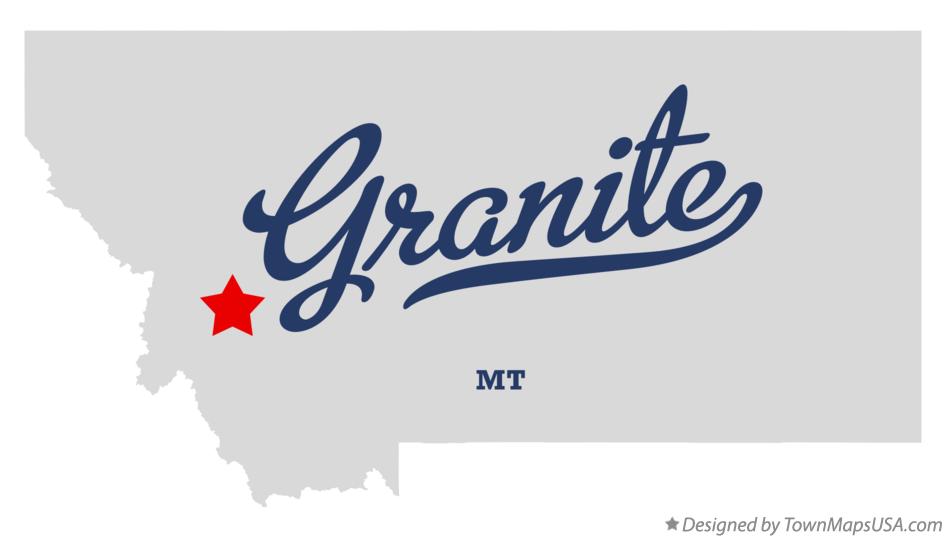 Map of Granite Montana MT