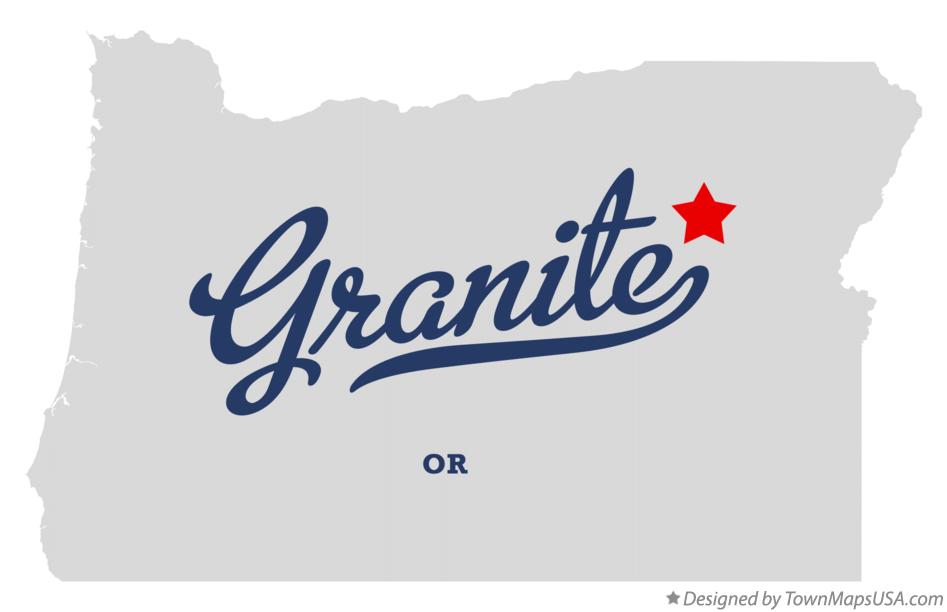 Map of Granite Oregon OR