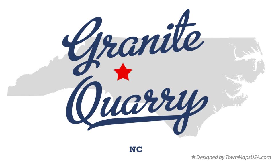 Map of Granite Quarry North Carolina NC