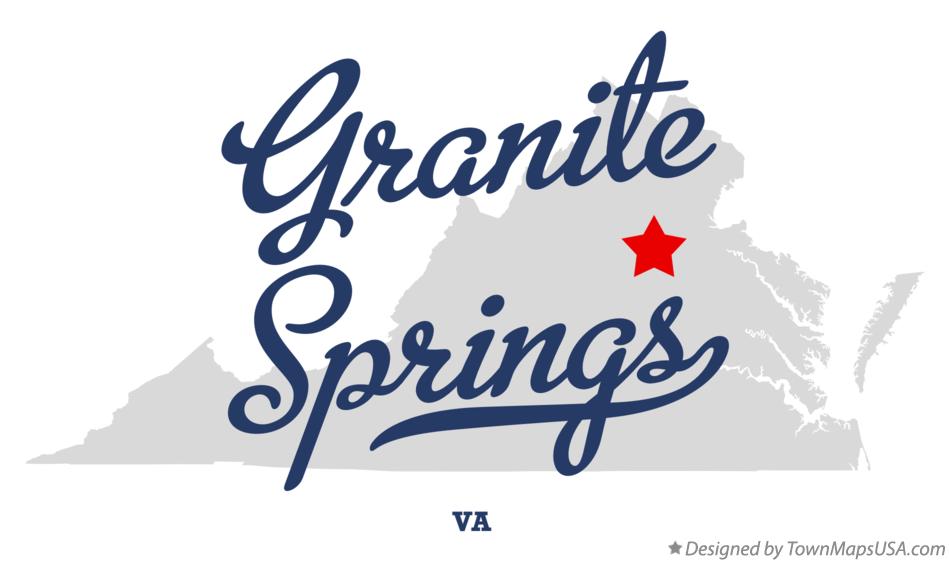 Map of Granite Springs Virginia VA