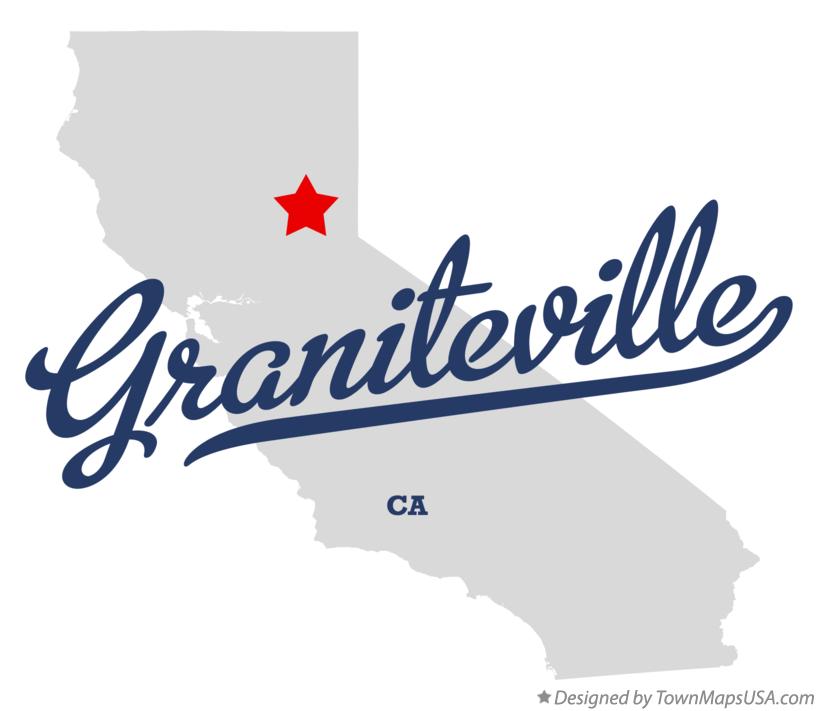 Map of Graniteville California CA