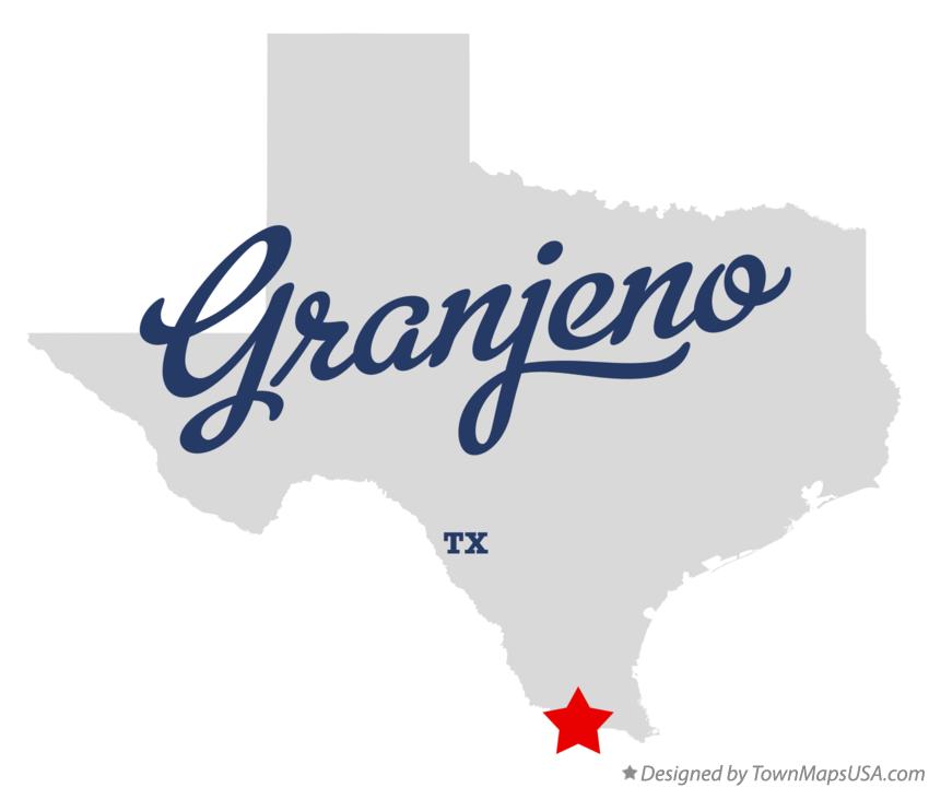 Map of Granjeno Texas TX