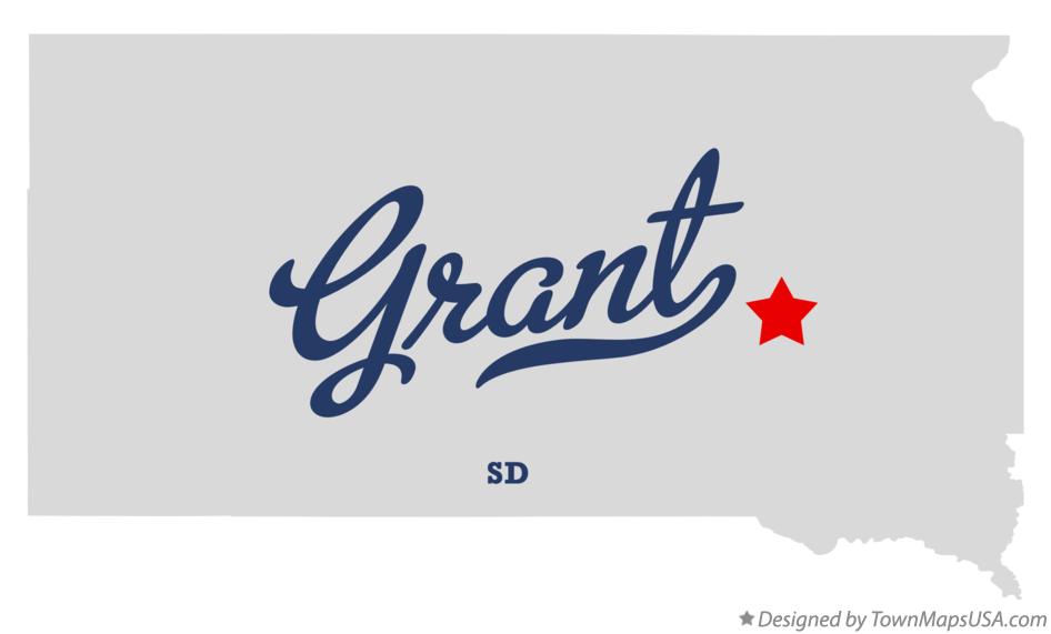 Map of Grant South Dakota SD