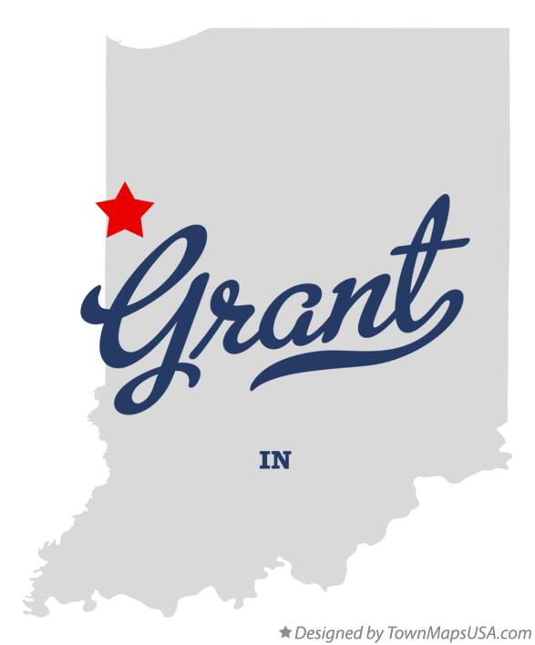 Map of Grant Indiana IN