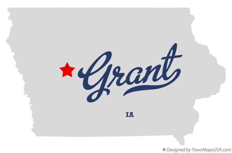 Map of Grant Iowa IA