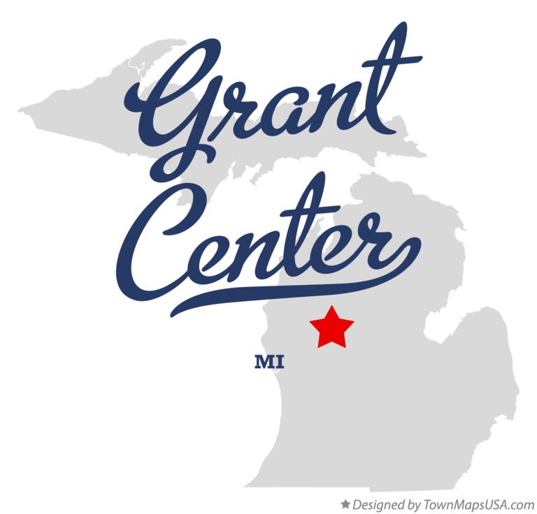 Map of Grant Center Michigan MI