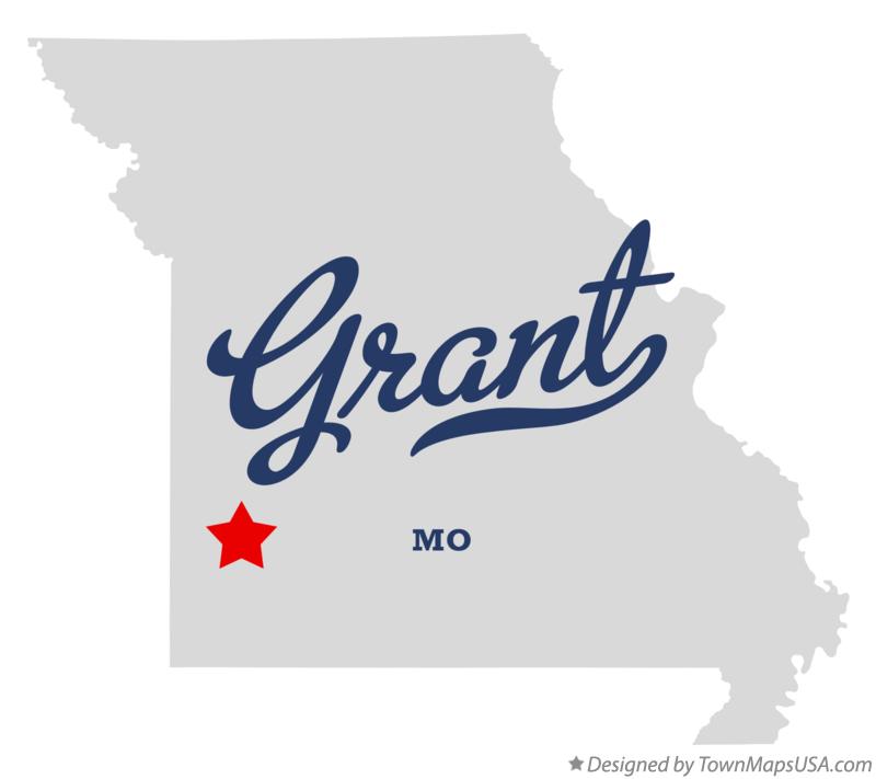Map of Grant Missouri MO